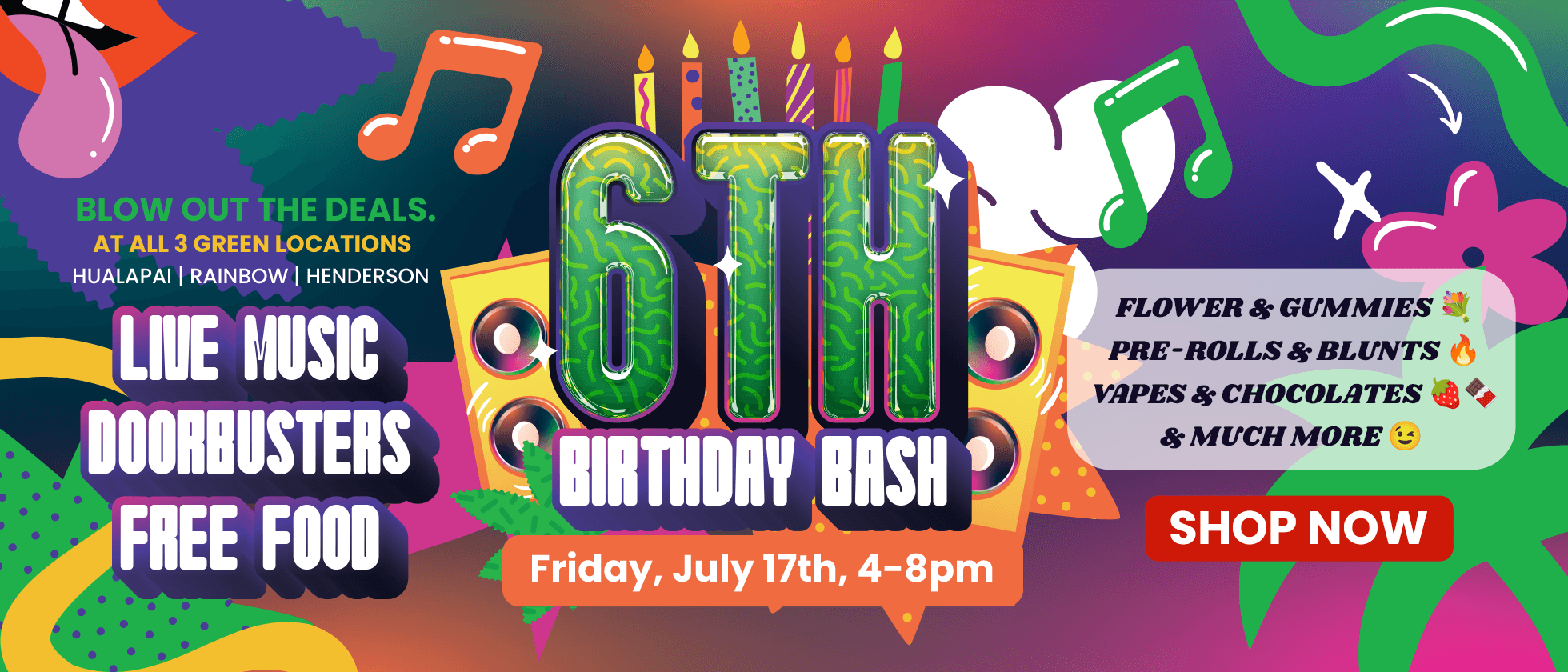 Green's 6th Birthday Bash